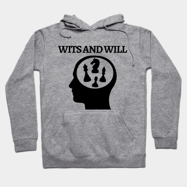 Chess - Wits and will Hoodie by William Faria